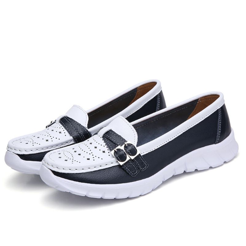 Kobiety Chodzące Holow Antypoślizgowe Casual Slip On Flats