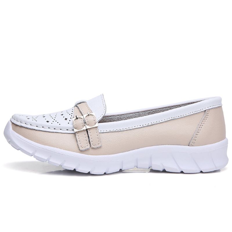 Kobiety Chodzące Holow Antypoślizgowe Casual Slip On Flats