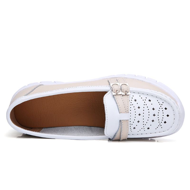 Kobiety Chodzące Holow Antypoślizgowe Casual Slip On Flats