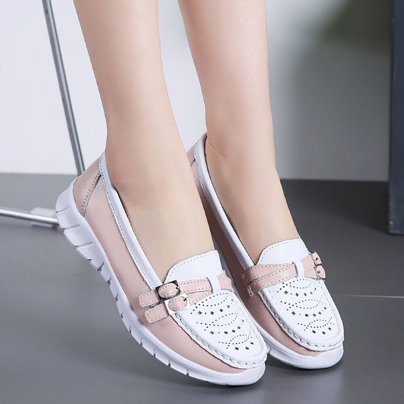 Kobiety Chodzące Holow Antypoślizgowe Casual Slip On Flats