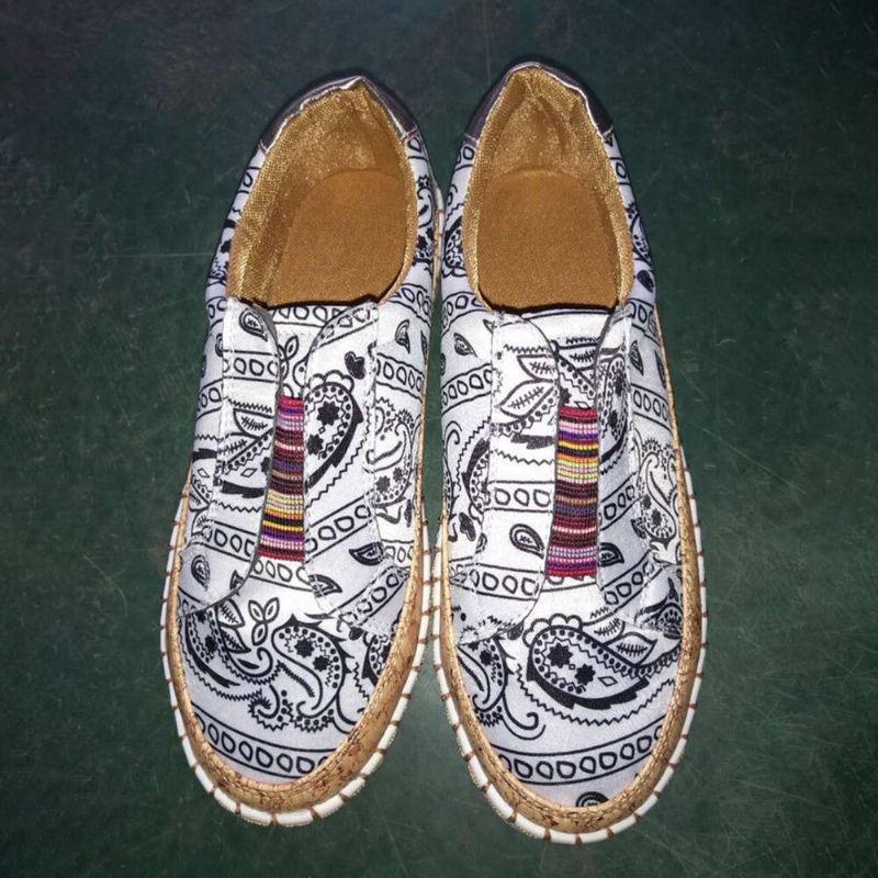 Kobiety Folkways Drukujące Wygodne Slip On Casual Płaskie Buty