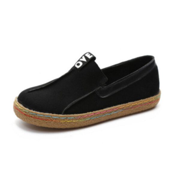 Kobiety Szwy Miękka Podeszwa Okrągłe Toe Slip On Casual Płaskie Mokasyny