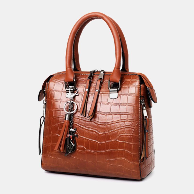 Kobiety 4 Szt Faux Leather Miękki Jednolity Kolor Garnitur Torebka Crossbody Torba Kopertówka Portfel Na Karty