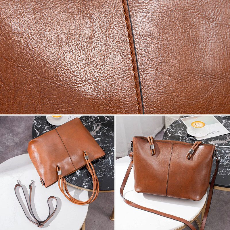 Kobiety Faux Leather Jednolity Kolor Torebki O Dużej Pojemności Crossbody