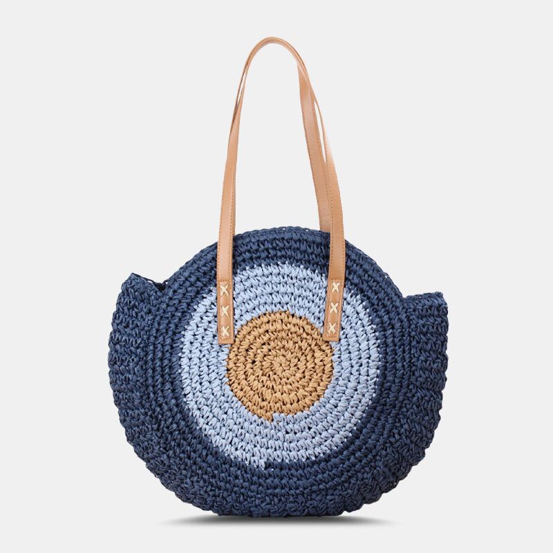 Kobiety Simplicity Stripe Torby Torebki Tote Retro Torba Plażowa