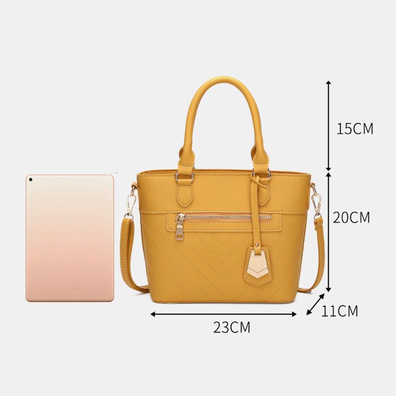 Kobiety Solidna Torebka Z Wieloma Kieszeniami Tornister Crossbody Torba Na Ramię Torebka