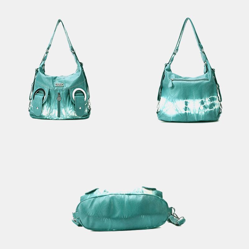 Kobiety Tie Dye Multi-carry Wodoodporna Torba O Dużej Pojemności Crossbody Torba Na Ramię Torebka Plecak