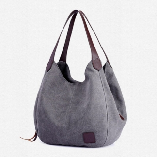 Kobiety Vintage Ladies Duża Płócienna Torebka Podróżna Torba Na Ramię Casual Tote