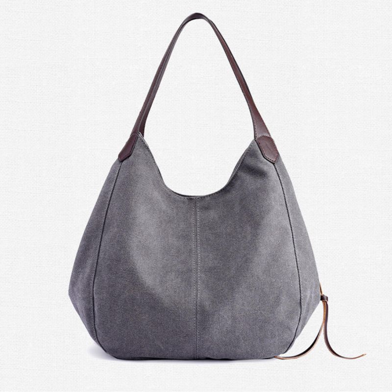 Kobiety Vintage Ladies Duża Płócienna Torebka Podróżna Torba Na Ramię Casual Tote