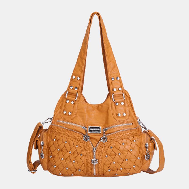 Kobiety Z Wieloma Kieszeniami Wodoodporny Sprzęt Tkany Torba Crossbody Torba Na Ramię Torebka Tote