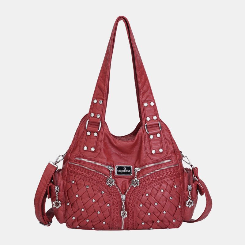 Kobiety Z Wieloma Kieszeniami Wodoodporny Sprzęt Tkany Torba Crossbody Torba Na Ramię Torebka Tote