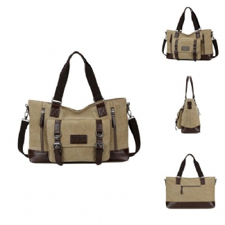 Mężczyźni Canvas Casual Shoulder Sling Torby Torebka Torba Podróżna