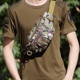 Mężczyźni Kamuflaż Multi-carry Tactical Travel Sport Riding Waist Torby Torba Na Ramię Torba Na Klatkę Piersiową