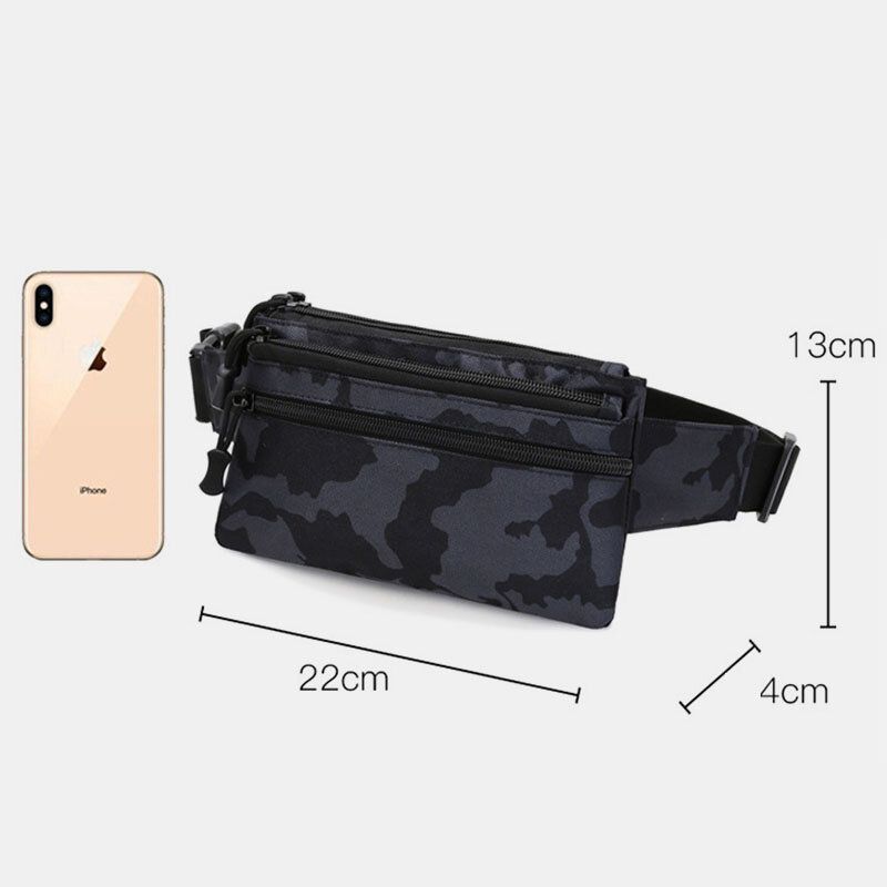 Mężczyźni Nylon Kamuflaż Multi-carry Multi-pocket Sport Outdoor Tactical Torba Na Ramię Torba Na Klatkę Piersiową