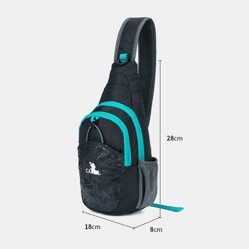 Mężczyźni Wodoodporny Poliester Outdoor Easy Carry Travel Casual Torba Na Klatkę Piersiową Torba Na Ramię