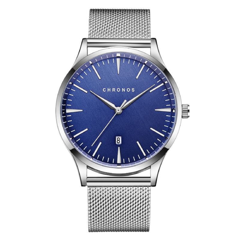 Casual Style Wodoodporny Męski Zegarek Na Rękę 40mm Hardlex Dial Ultra Cienki Zegarek Kwarcowy