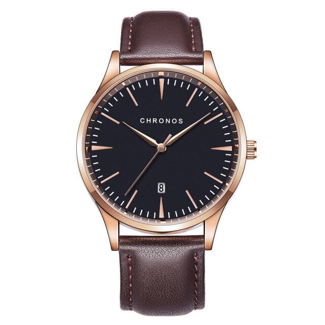 Casual Style Wodoodporny Męski Zegarek Na Rękę 40mm Hardlex Dial Ultra Cienki Zegarek Kwarcowy