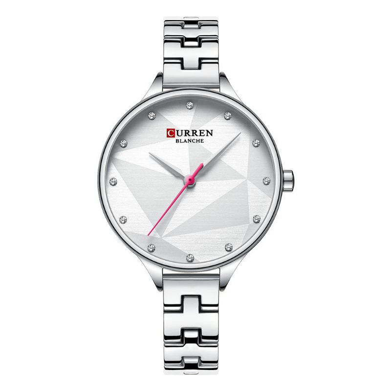 Elegancki Damski Zegarek Na Rękę Crystal Full Steel Quartz Watch