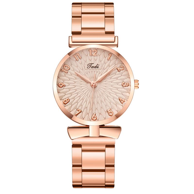 Fashion Casual Damskie Zegarek Na Rękę Alloy Wrist Watch Bransoletka Wodoodporne Zegarki Kwarcowe