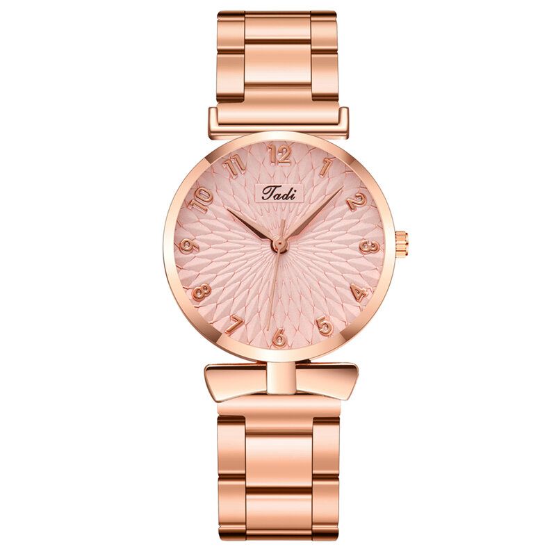 Fashion Casual Damskie Zegarek Na Rękę Alloy Wrist Watch Bransoletka Wodoodporne Zegarki Kwarcowe