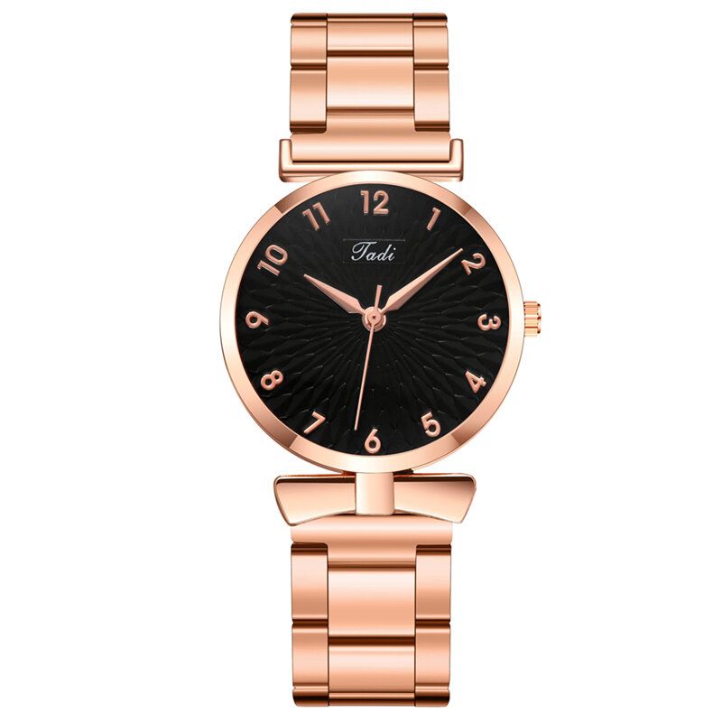 Fashion Casual Damskie Zegarek Na Rękę Alloy Wrist Watch Bransoletka Wodoodporne Zegarki Kwarcowe