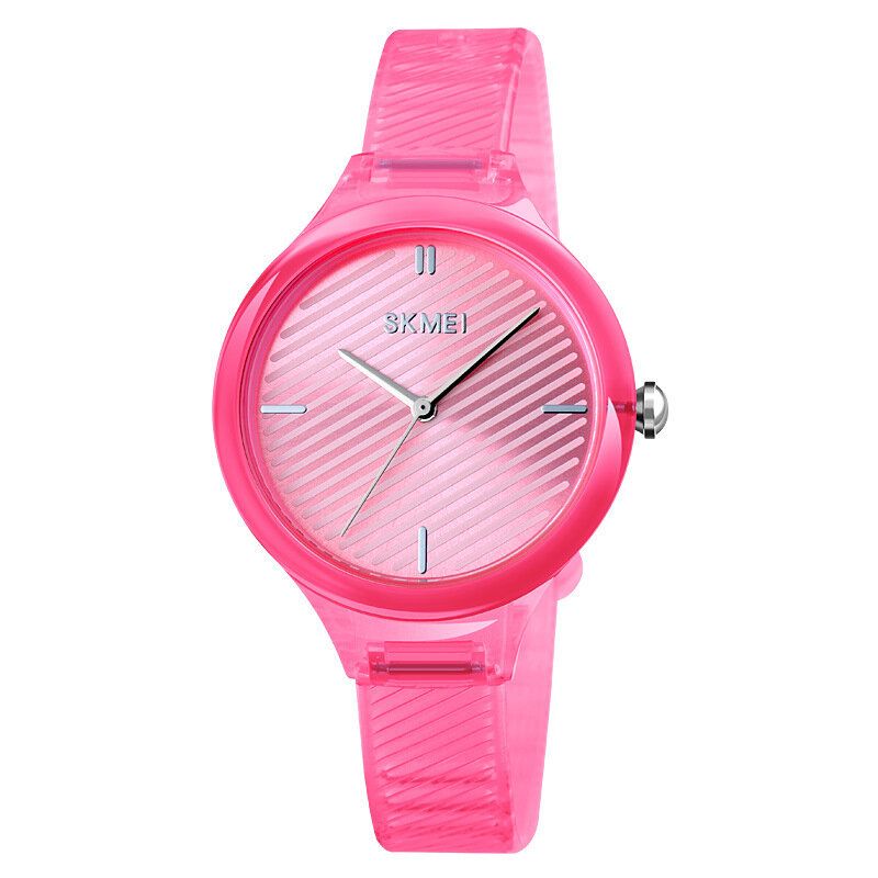 Fashion Damskie Watch Kolorowy Przezroczysty Wodoodporny Damski Zegarek Kwarcowy