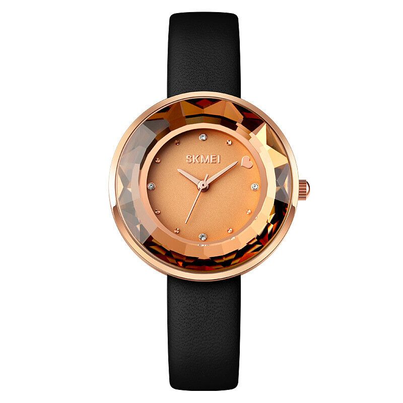 Fashion Damskie Watch Trójwymiarowe Lusterko Tnące Proste Małe Tarcze Lady Quartz Watch