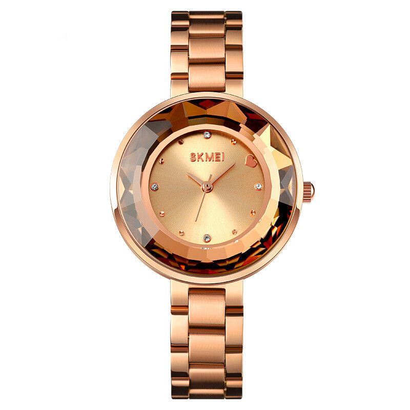 Fashion Damskie Watch Trójwymiarowe Lusterko Tnące Proste Małe Tarcze Lady Quartz Watch