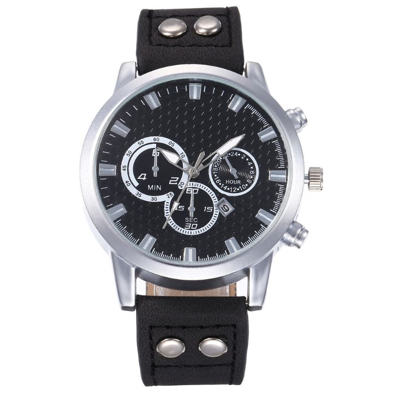 Fashion Elegent Alloy Sports Business Casual Belt Męskie Watch Zegarek Kwarcowy