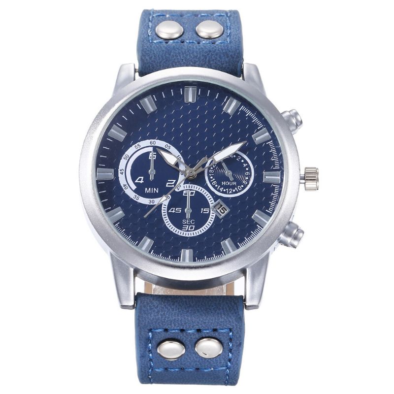 Fashion Elegent Alloy Sports Business Casual Belt Męskie Watch Zegarek Kwarcowy