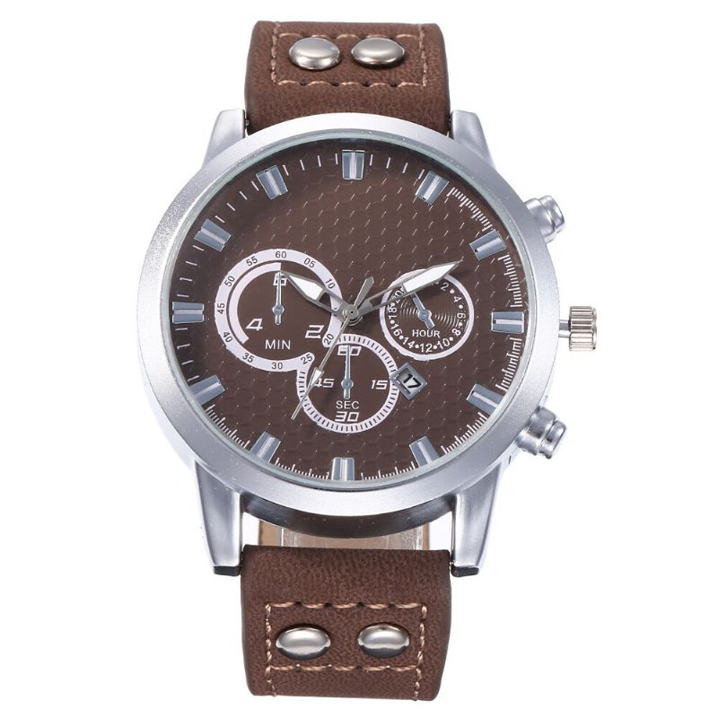 Fashion Elegent Alloy Sports Business Casual Belt Męskie Watch Zegarek Kwarcowy