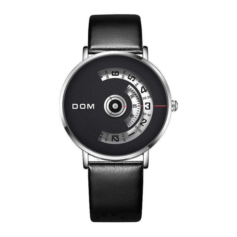 Fashion Męskie Watch Creative Dial 3atm Wodoodporny Zegarek Kwarcowy