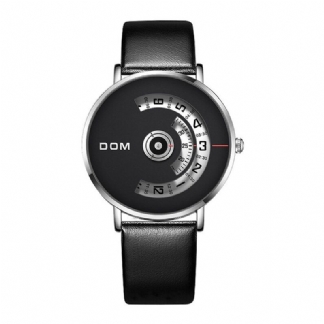 Fashion Męskie Watch Creative Dial 3atm Wodoodporny Zegarek Kwarcowy