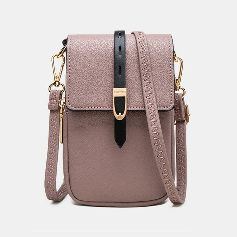 Damska Na Co Dzień Patchwork 6.3 Cal Calowa Torba Na Telefon Torba Crossbody