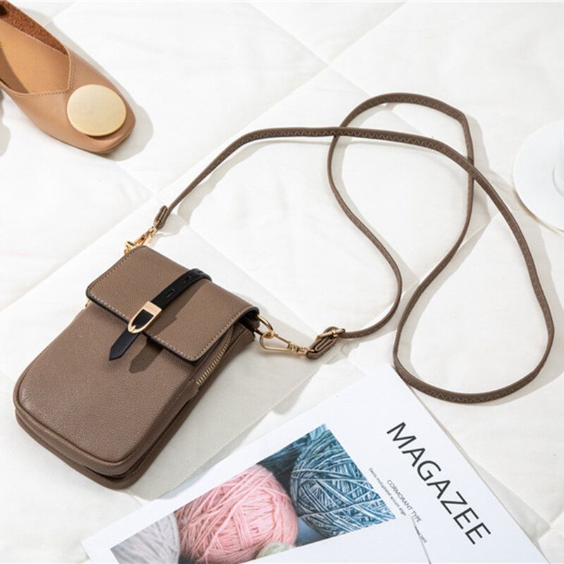 Damska Na Co Dzień Patchwork 6.3 Cal Calowa Torba Na Telefon Torba Crossbody