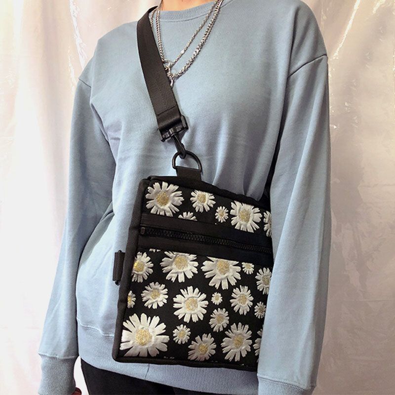 Damska Torba Na Ramię Daisy Casual Flower Nylon Crossbody