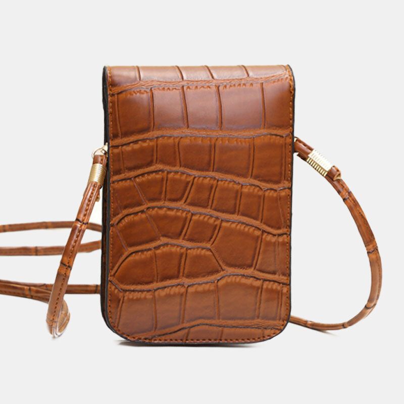 Damska Torba Na Telefon W Stylu Vintage Alligator 6.3 Cala Torba Crossbody