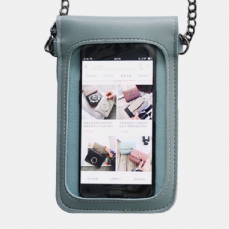 Kobiety 6.3 Calowy Łańcuszek Z Ekranem Dotykowym Casual Phone Torby Crossbody Torby Torba Na Ramię