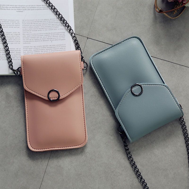 Kobiety 6.3 Calowy Łańcuszek Z Ekranem Dotykowym Casual Phone Torby Crossbody Torby Torba Na Ramię