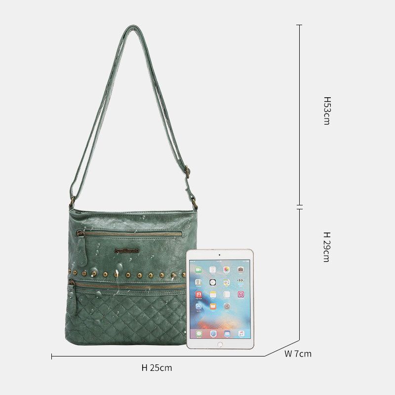 Kobiety Argyle Wodoodporny Sprzęt Antykradzieżowa Torba Crossbody Torba Na Ramię