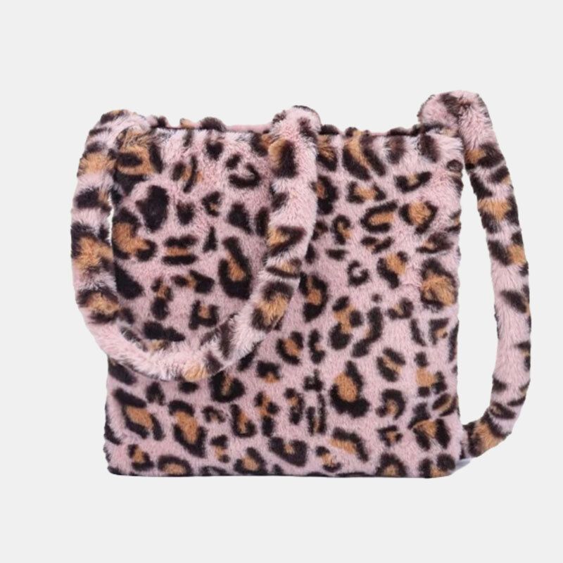 Kobiety CZuły Miękki Wzór Leopard Śliczna Dorywcza Torba Na Ramię Osobowości Torba Crossbody