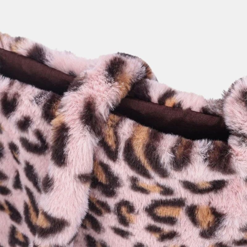 Kobiety CZuły Miękki Wzór Leopard Śliczna Dorywcza Torba Na Ramię Osobowości Torba Crossbody