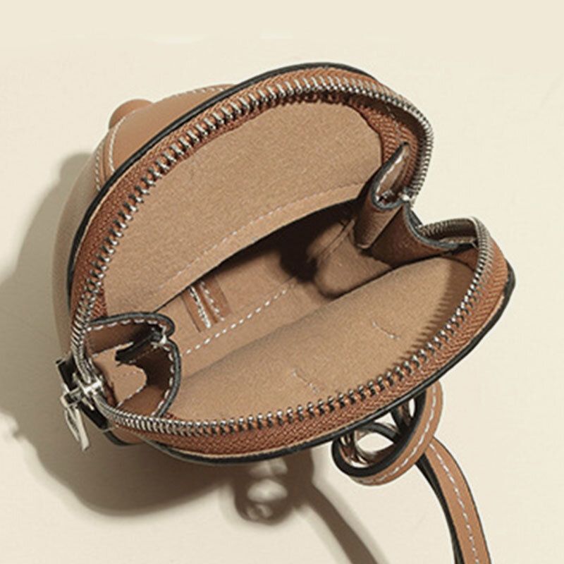 Kobiety Faux Leather Baseball Kapelusz Shape Causl Kreatywna Torba Na Ramię Torba Crossbody