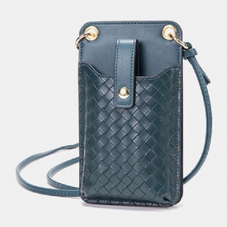 Kobiety Pu Leather Anti-theft Multi-card Slot Card Holder 6.5-calowa Torba Na Telefon Torba Crossbody Torba Na Ramię