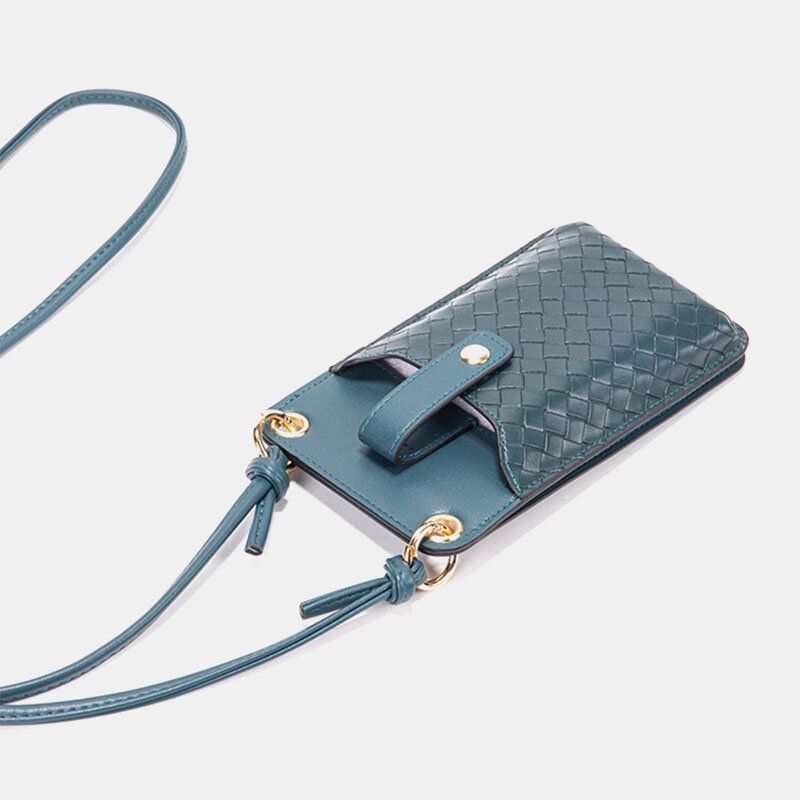 Kobiety Pu Leather Anti-theft Multi-card Slot Card Holder 6.5-calowa Torba Na Telefon Torba Crossbody Torba Na Ramię