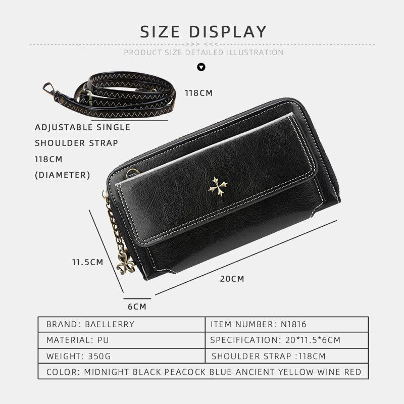 Kobiety Pu Leather Cross Flower Tassel Duża Pojemność Multi-card Slot Phone Torby Crossbody Torby Torba Na Ramię