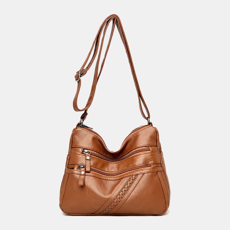 Kobiety Pu Leather Duża Pojemność Anti-theft 6.3 Cala Torba Na Telefon Torby Crossbody Torba Na Ramię