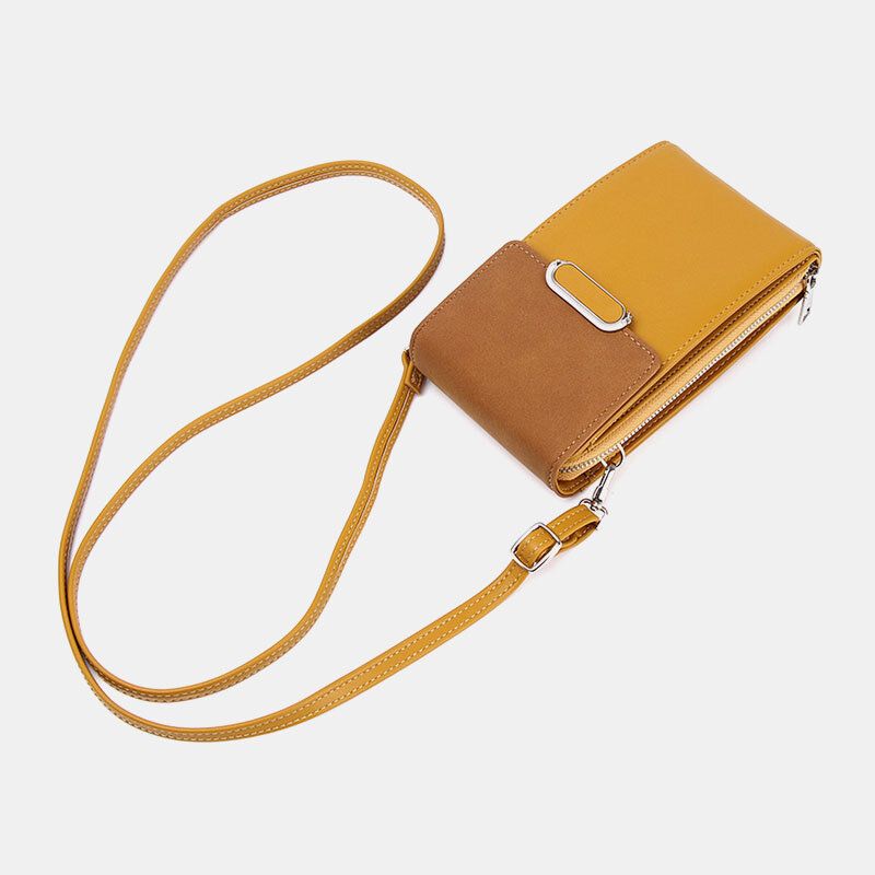 Kobiety Pu Leather Multi-carry Fashion Casual Phone Torby Cross Body Bag