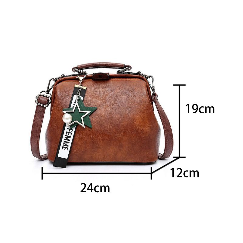 Kobiety Ze Sztucznej Skóry W Stylu Vintage O Dużej Pojemności Crossbody Torby Cabrio Strap Torebka W Stylu Retro