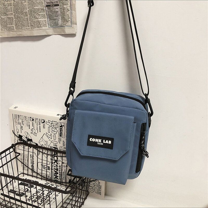 Mężczyźni Nylon Hip-hop Oddychająca Torba Na Ramię Crossbody Na Wszystkie Mecze